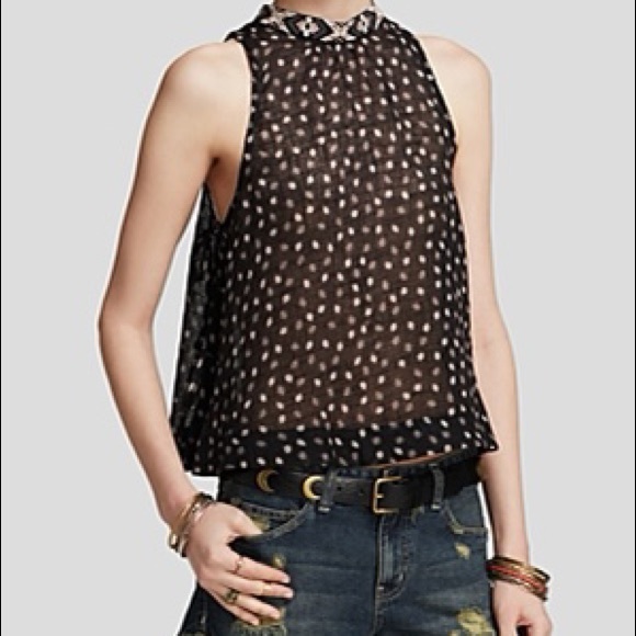 Free People Ride Easy Tie Side High Neck Tank - Picture 3 of 7